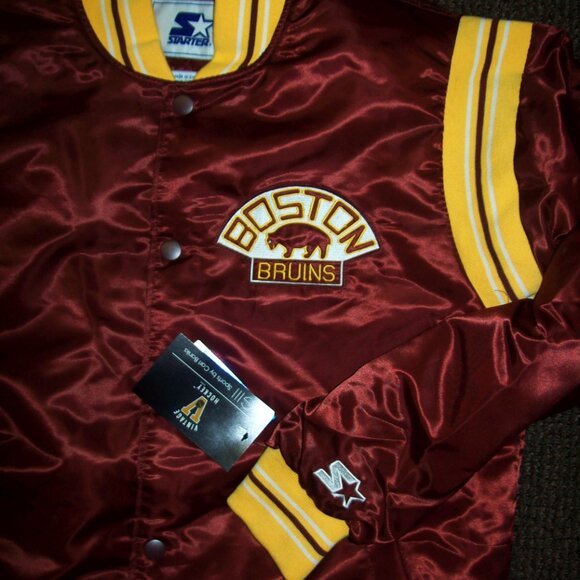 BOSTON BRUINS NHL Starter Snap Down Jacket 5X 6X - Picture 3 of 9